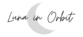 Luna in Orbit logo with moon in background